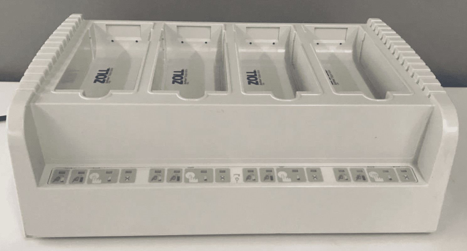 4 BAY CHARGING SYSTEM INCLUDING 4 PROPAQ WITH ADAPTER by ZOLL Medical Corporation - Stretchers R Us