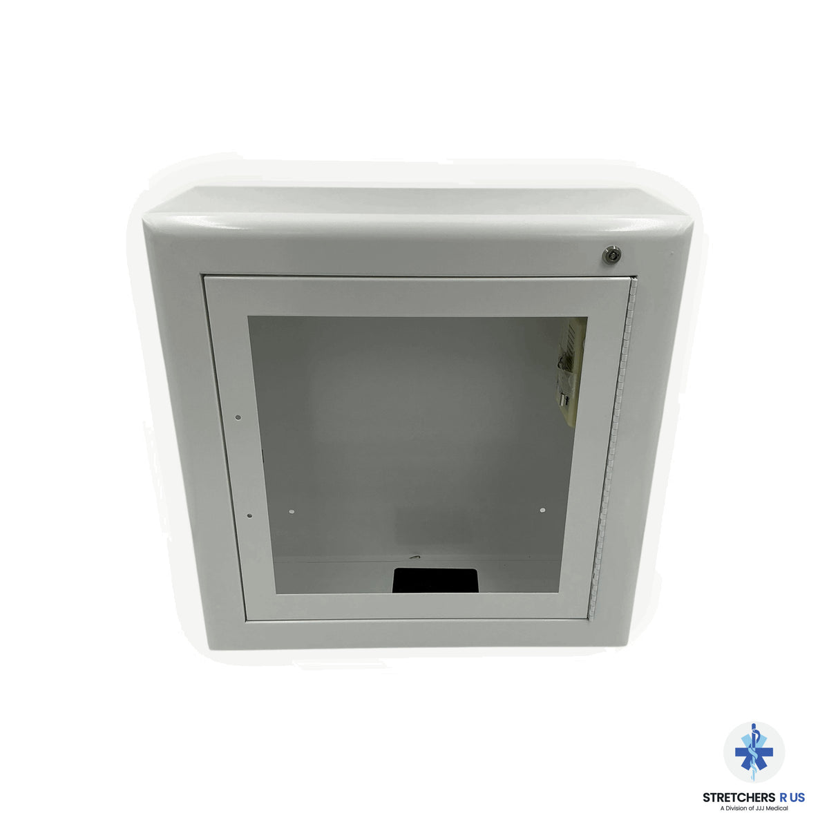 Stryker Physio-Control White Metal Surface-Mount AED Wall Cabinet with Audible Alarm - New or Refurbished