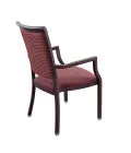 MedaCure DCA475-R Dining Arm Chair | Red Vinyl Seat & Open Back Design