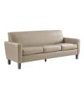 MedaCure HC-S3S Hamilton Collection Common Area 3 Seat Sofa | Beige, Grey & Steel Colors