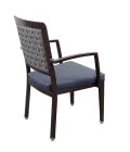 MedaCure DCA450-B Dining Arm Chair | Blue Vinyl Seat & Open Back Design