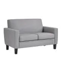 MedaCure HC-LS2S Hamilton Collection Common Area Love Seat | Beige, Grey & Steel Colors