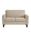 MedaCure HC-LS2S Hamilton Collection Common Area Love Seat | Beige, Grey & Steel Colors