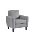 MedaCure HC-LC1S Hamilton Collection Common Area Lounge Chair | Beige, Grey & Steel Colors
