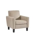 MedaCure HC-LC1S Hamilton Collection Common Area Lounge Chair | Beige, Grey & Steel Colors