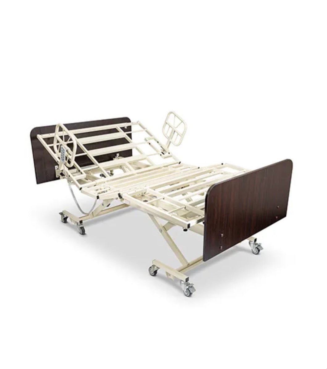 Medacure LX-BARI Lincoln Expandable Bariatric | Long Term Care Bed Frame | Custom Finish & Rail Options