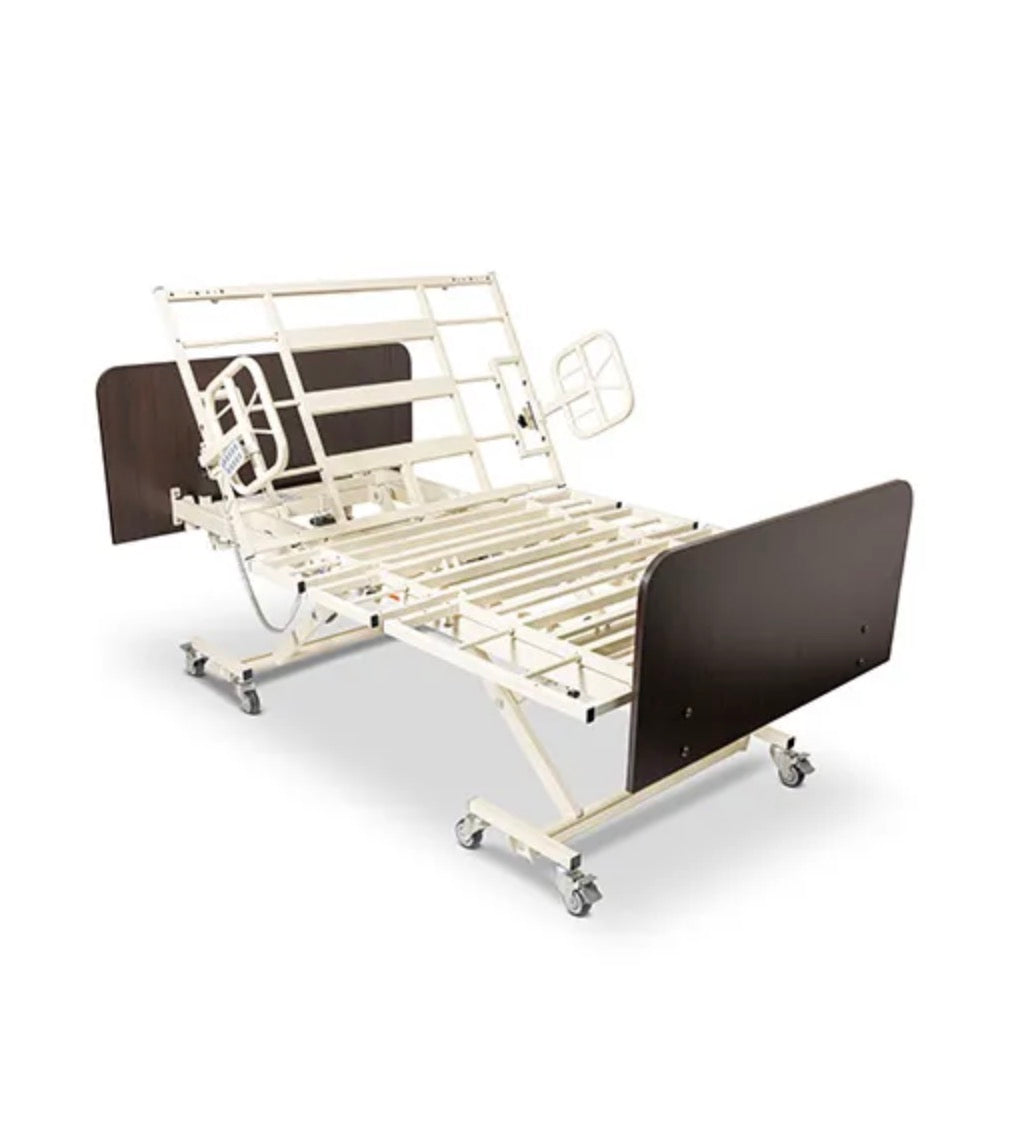 Medacure LX-BARI-9 | Lincoln Expandable Bariatric Ultra-Low 9″ | Long Term Care Bed Frame | Custom Finish & Rail Options