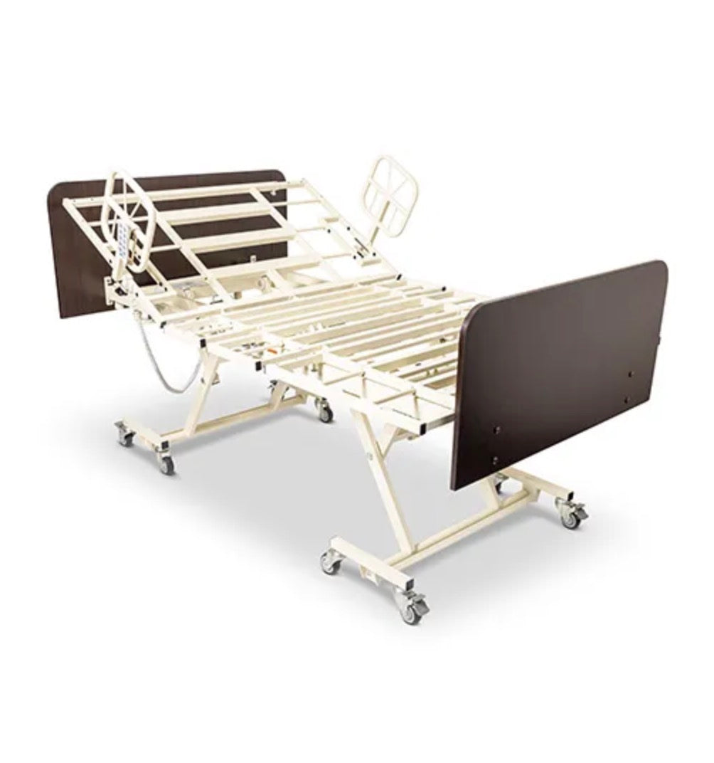 Medacure LX-BARI-9 | Lincoln Expandable Bariatric Ultra-Low 9″ | Long Term Care Bed Frame | Custom Finish & Rail Options