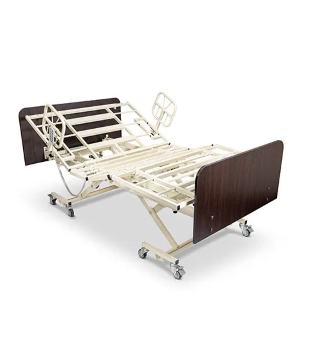 Medacure LX-BARI Lincoln Expandable Bariatric | Long Term Care Bed Frame | Custom Finish & Rail Options