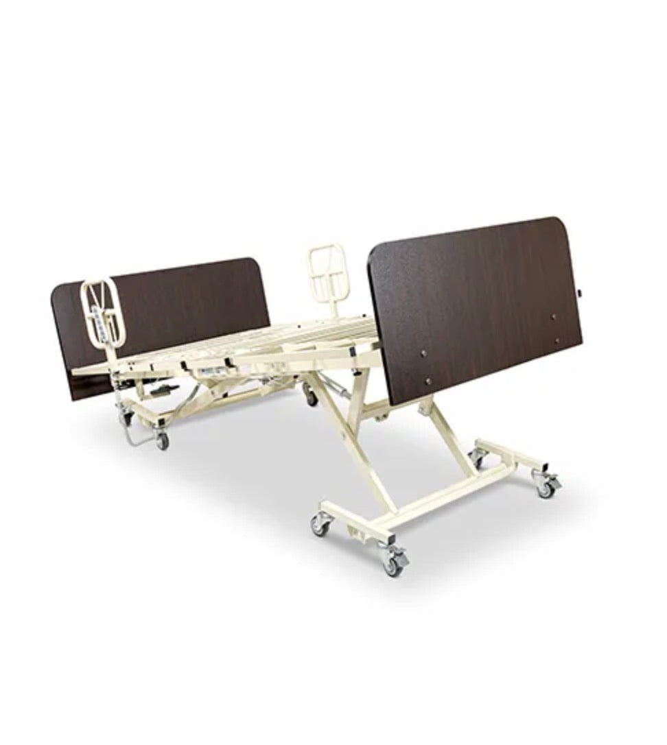 Medacure LX-BARI Lincoln Expandable Bariatric | Long Term Care Bed Frame | Custom Finish & Rail Options
