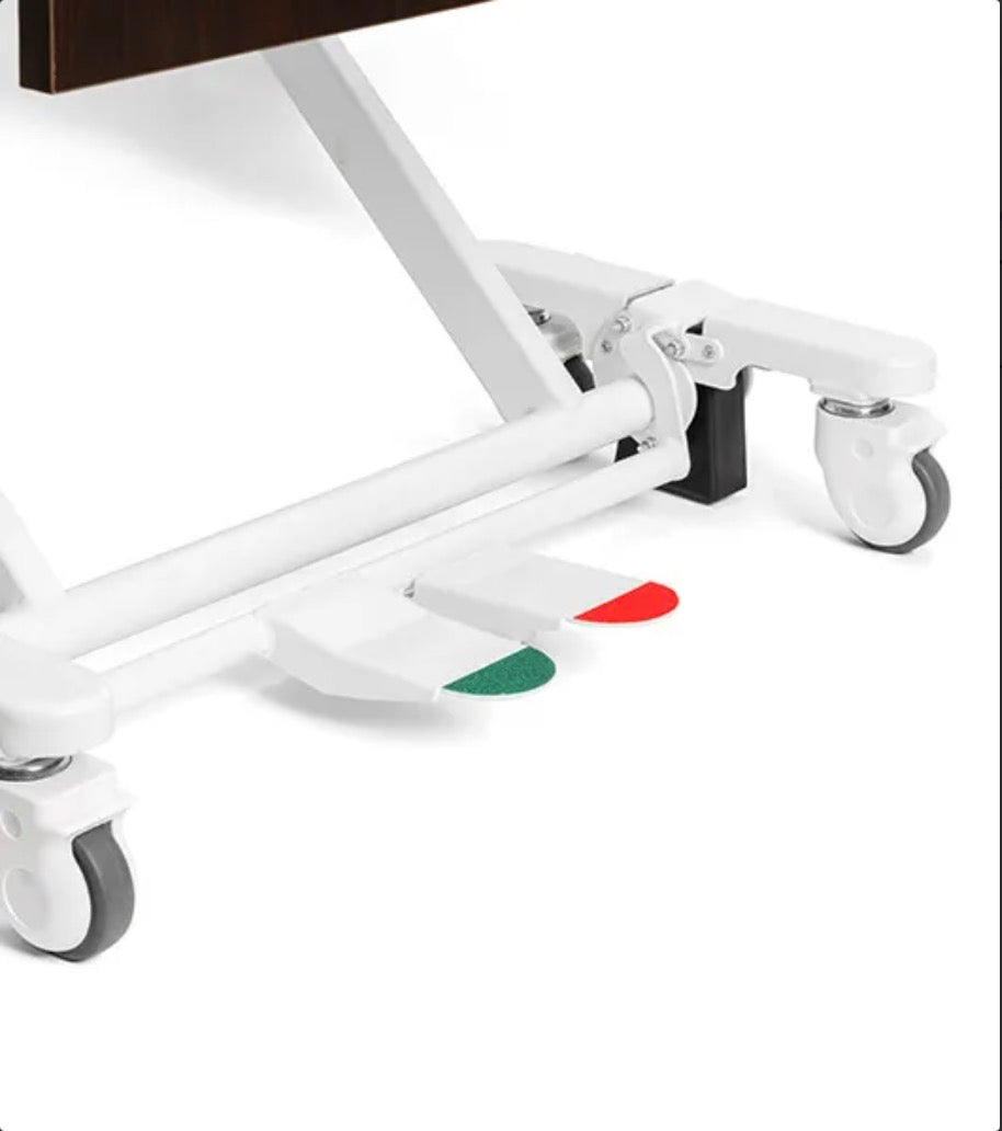 Medacure DLX600-CLS | Deluxe Expandable Bariatric Low Bed with Cardiac Comfort Chair | Custom Finish & Rail Options