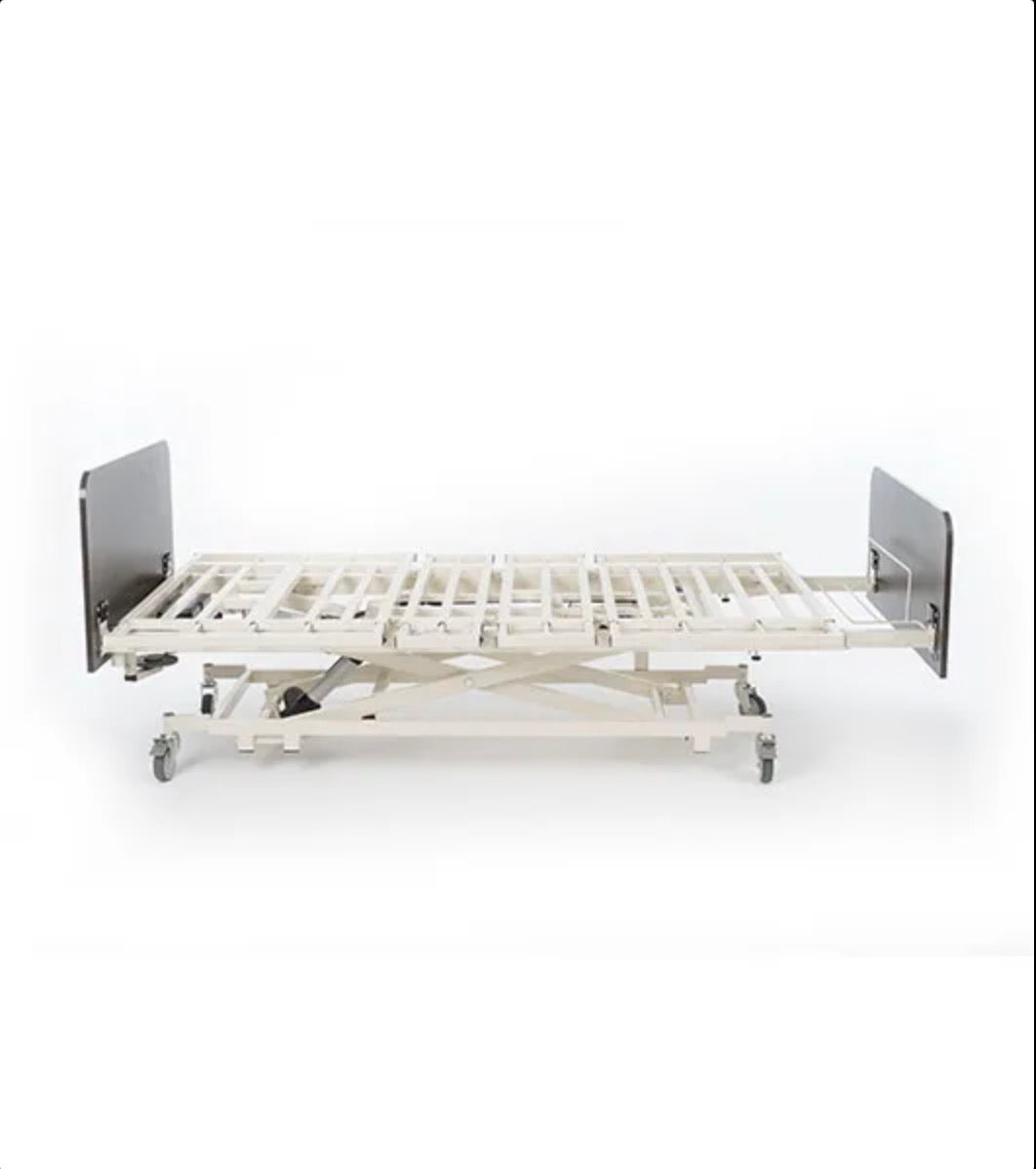 Medacure ULB48-X-7/30 Versatile Expandable Ultra Low & High Long Term Care Bed Frame | Custom Finish & Rail Options