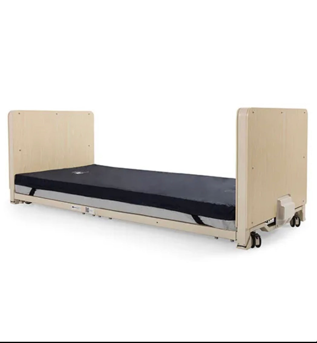 Medacure ULB3.9 | Super Low Floor Long Term Care Bed Frame | Custom Finish & Rail Options