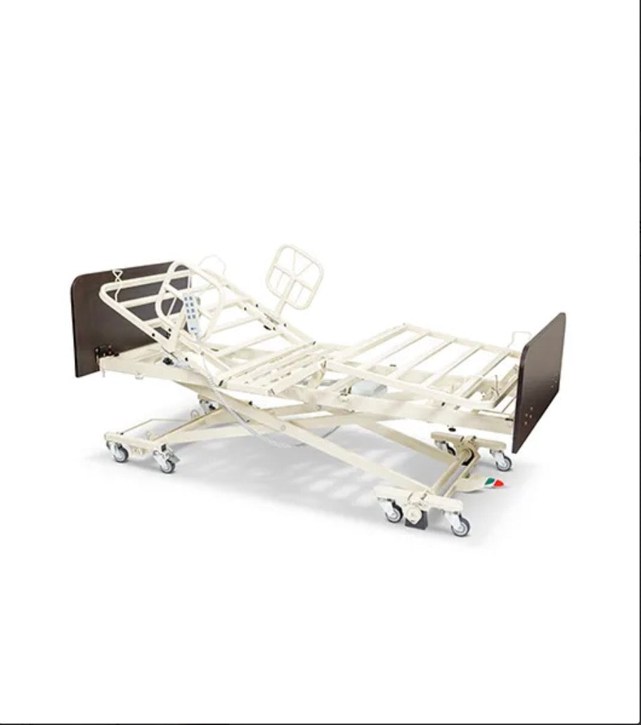 Medacure ULB7/30-CLS | Ultra Low & High | Long Term Care Bed Frame with Central Locking System | Custom Finish & Rail Options