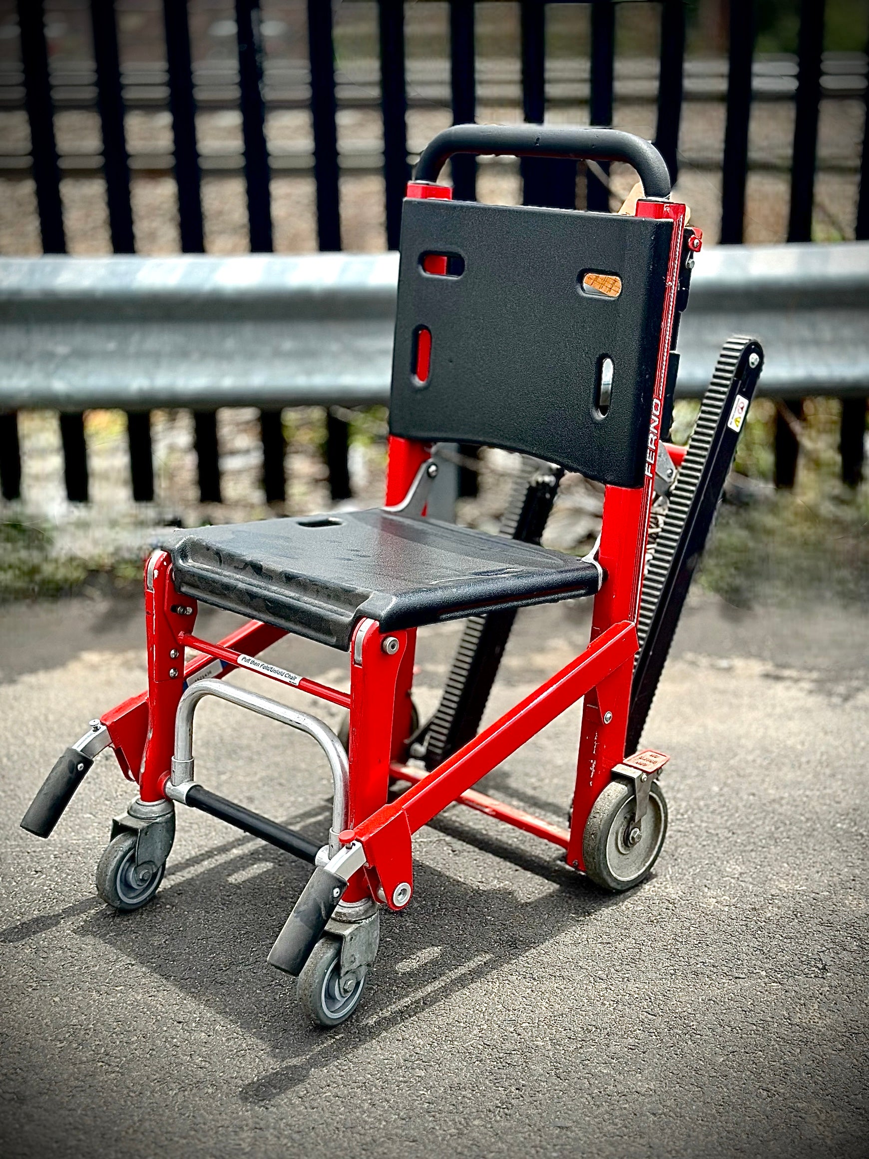 Ferno Model 59‑T Glide EZ Glide Evacuation Stair Chair – 500 lb Capaci
