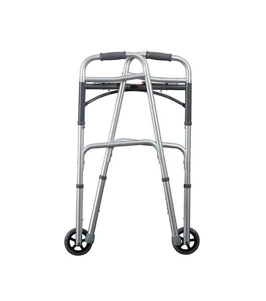 Medacure Adult 2-Button Folding Walker | AWNW, AW5W | Standard & 5" Wheel Models Available