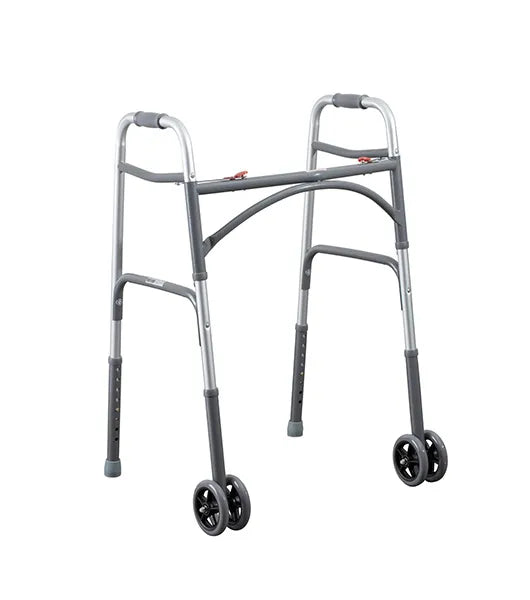 Medacure Bariatric 2-Button Folding Walker | AWNW-B500, AW5W-B500 | Standard & 5" Wheel Models Available
