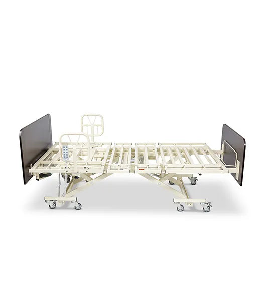 Medacure LX-BARI-CLS | Lincoln Expandable Bariatric | Long Term Care Bed Frame with Central Locking System | Custom Finish & Rail Options