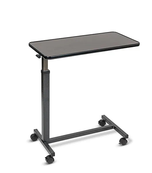 Medacure OBT2845-W Overbed Table with H-Base Wood Top | Cherry, Maple & Mahogany Finish Options Available