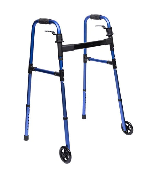 Medacure Lightweight Adult Paddle Walker with 5" Wheels | AW5WP-BLK, AW5WP-BLU, AW5WP-GRN, AW5WP-RED | Multiple Color Options Available