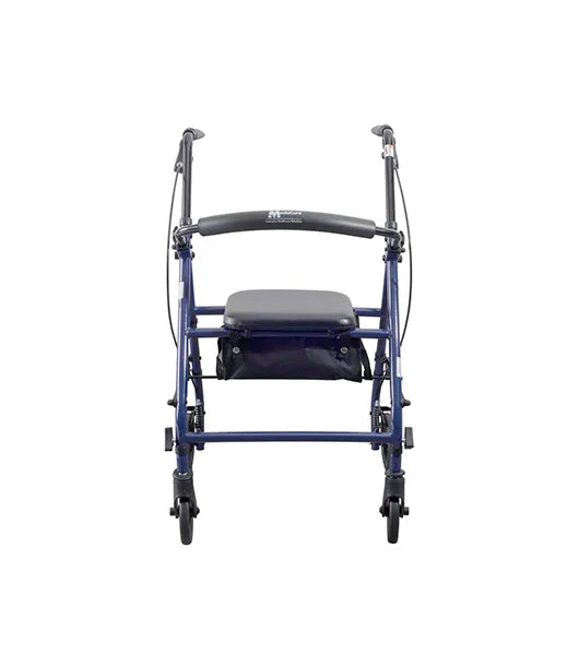 Medacure Steel Rollator with 6" Wheels | R300-6-KD-BLK, R300-6-KD-BLU, R300-6-KD-RED | Multiple Color Options Available