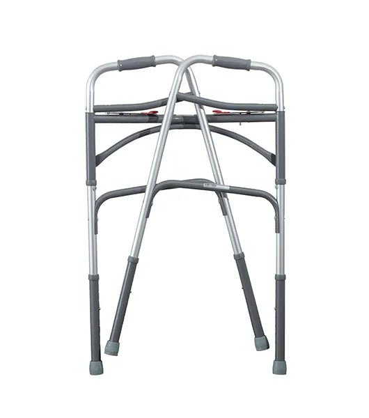Medacure Bariatric 2-Button Folding Walker | AWNW-B500, AW5W-B500 | Standard & 5" Wheel Models Available - Bariatric Walkers - Stretchers R Us