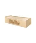 MedaCure BF-PBS Serenica Collection Recessed Platform Bed with Storage | 1 Side or 2 Side Storage | Mahogany, Maple, Cherry & Coastal Grey Colors - Bed Platforms - Stretchers R Us