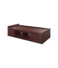 MedaCure BF-PBS Serenica Collection Recessed Platform Bed with Storage | 1 Side or 2 Side Storage | Mahogany, Maple, Cherry & Coastal Grey Colors - Bed Platforms - Stretchers R Us