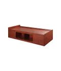 MedaCure BF-PBS Serenica Collection Recessed Platform Bed with Storage | 1 Side or 2 Side Storage | Mahogany, Maple, Cherry & Coastal Grey Colors - Bed Platforms - Stretchers R Us