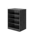 MedaCure BF-SC3 Serenica Collection Behavioral Health 3 Shelf Storage Cabinet | Mahogany, Maple, Cherry & Coastal Grey Finishes - Cabinets - Stretchers R Us