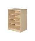 MedaCure BF-SC3 Serenica Collection Behavioral Health 3 Shelf Storage Cabinet | Mahogany, Maple, Cherry & Coastal Grey Finishes - Cabinets - Stretchers R Us