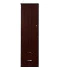 MedaCure CC-WR1D2D Contemporary Collection Wardrobe | 1 Door, 2 Drawer | Coastal Grey, Cherry & Mahogany Finishes - Wardrobes - Stretchers R Us