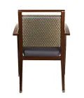 MedaCure DCA300-B Dining Arm Chair | Gray Vinyl Seat & Square Back with Top Hand Grip - Dining Chairs - Stretchers R Us