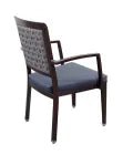 MedaCure DCA450-B Dining Arm Chair | Blue Vinyl Seat & Open Back Design - Dining Chairs - Stretchers R Us