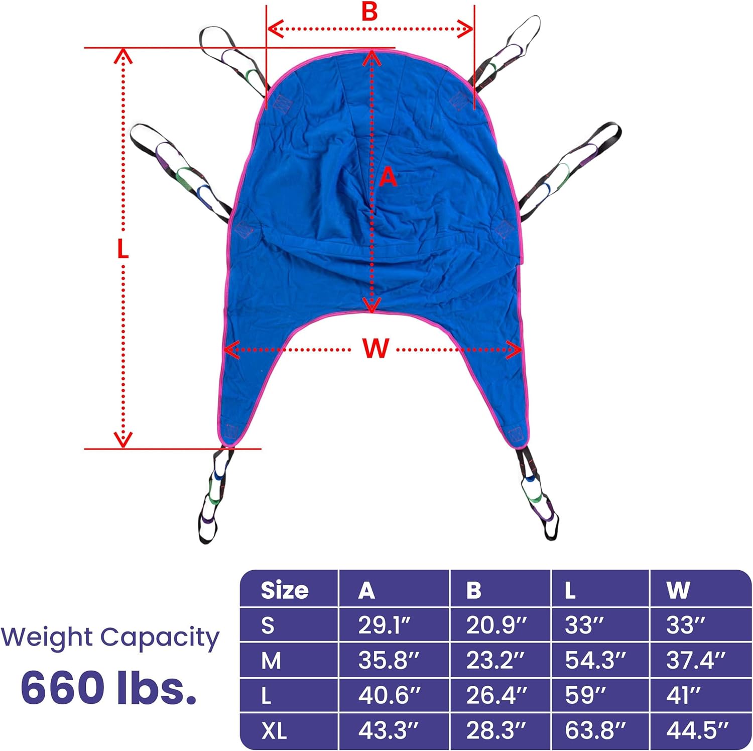 Medacure Divided Leg Sling Patient Lift Sling | M200-DL, L300-DL, XL400-DL | Multiple Size Options Available - Standing Slings - Stretchers R Us
