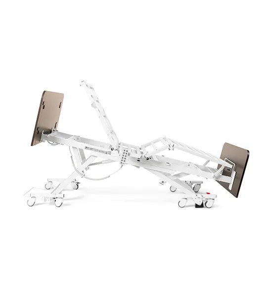 Medacure DLX600 - CLS | Deluxe Expandable Bariatric Low Bed with Cardiac Comfort Chair | Custom Finish & Rail Options - Long Term Care Bed - Stretchers R Us