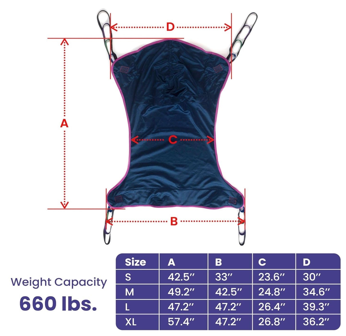 Medacure Full Body Mesh Sling Patient Lift Sling | M200-M, L300-M, XL400-M | Multiple Size Options Available - Full Body Slings - Stretchers R Us