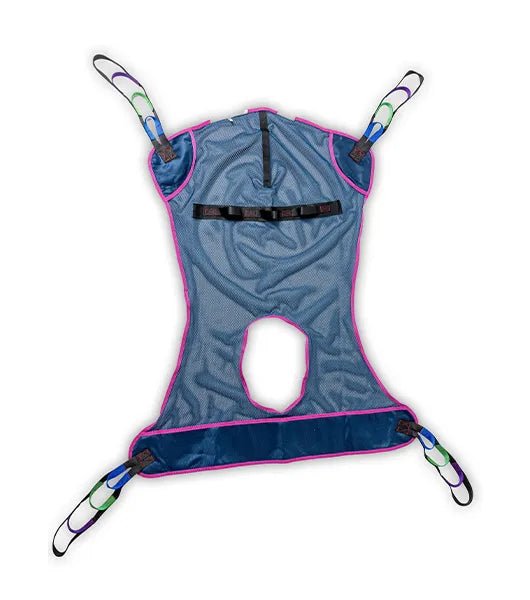 Medacure Full Body Mesh Sling with Commode | M200-MC, L300-MC, XL400-MC, XXL500-MC | Multiple Size Options Available - Commode Slings - Stretchers R Us