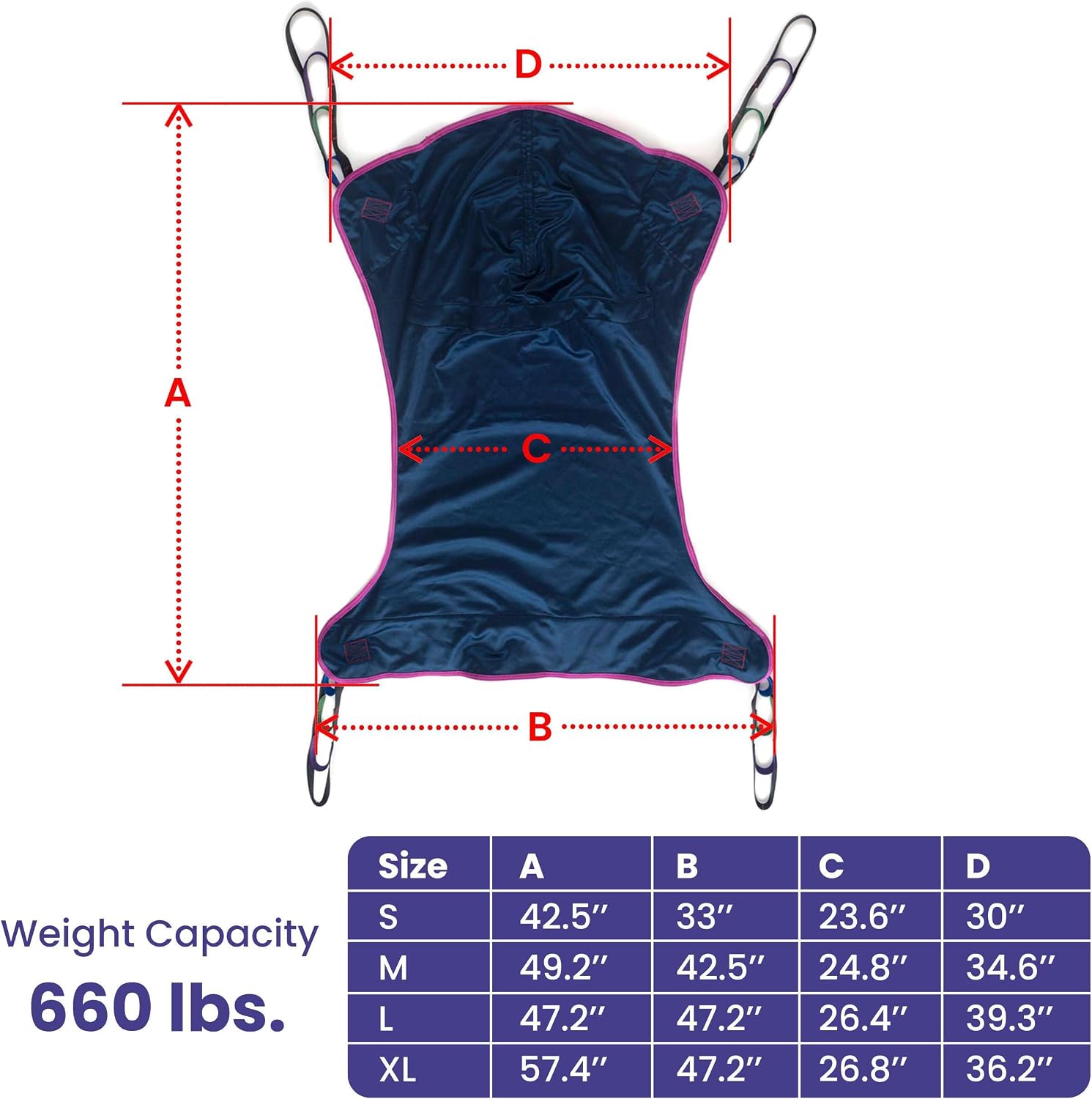 Medacure Full Body Sling Patient Lift Sling | S100, M200, L300, XL400, XXL500 - Full Body Slings - Stretchers R Us