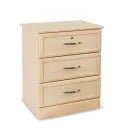 MedaCure HC-BSC3D Hamilton Collection 3 Drawer Bedside Cabinet | Cherry, Mahogany & Maple Finishes - Bedside Cabinets - Stretchers R Us