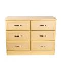 MedaCure HC-DR6D Hamilton Collection 6 Drawer Dresser | Cherry & Mahogany Finishes - Dressers - Stretchers R Us