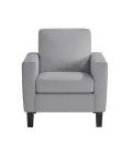 MedaCure HC-LC1S Hamilton Collection Common Area Lounge Chair | Beige, Grey & Steel Colors - Lounge Chair - Stretchers R Us
