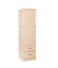 MedaCure HC-WR1D2D Hamilton Collection Wardrobe | 1 Door, 2 Drawer | Mahogany, Cherry & Maple Finishes - Wardrobes - Stretchers R Us