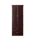 MedaCure HC-WR2D2D Hamilton Collection Wardrobe | 2 Door, 2 Drawer | Mahogany, Cherry & Maple Finishes - Wardrobes - Stretchers R Us