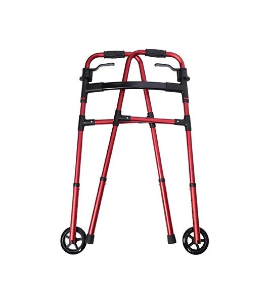 Medacure Lightweight Adult Paddle Walker with 5" Wheels | AW5WP-BLK, AW5WP-BLU, AW5WP-GRN, AW5WP-RED | Multiple Color Options Available - Lightweight Walkers - Stretchers R Us