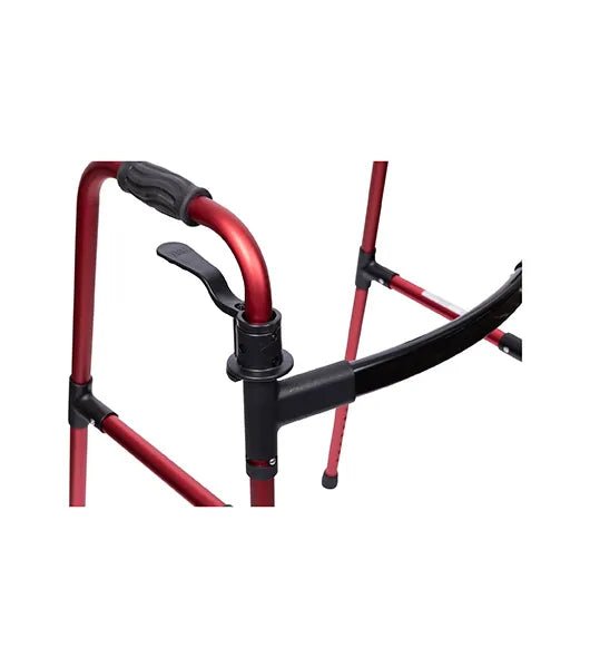 Medacure Lightweight Adult Paddle Walker with 5" Wheels | AW5WP-BLK, AW5WP-BLU, AW5WP-GRN, AW5WP-RED | Multiple Color Options Available - Lightweight Walkers - Stretchers R Us