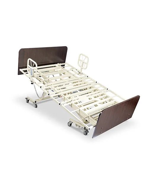 Medacure LX - BARI - 9 | Lincoln Expandable Bariatric Ultra - Low 9″ | Long Term Care Bed Frame | Custom Finish & Rail Options - Long Term Care Bed - Stretchers R Us