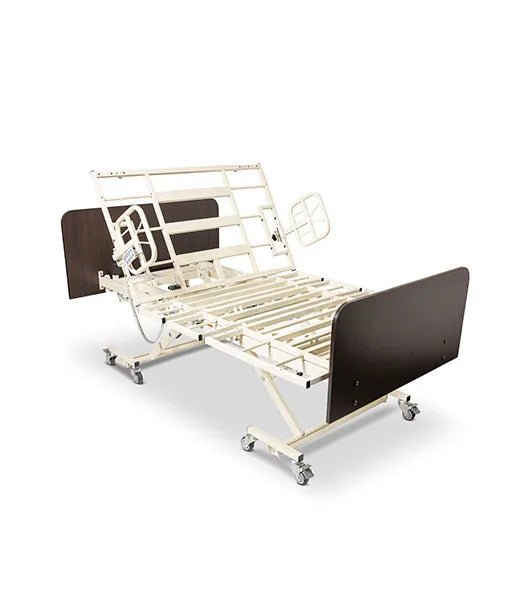 Medacure LX - BARI - 9 | Lincoln Expandable Bariatric Ultra - Low 9″ | Long Term Care Bed Frame | Custom Finish & Rail Options - Long Term Care Bed - Stretchers R Us