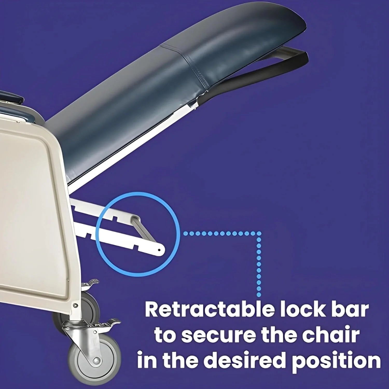 Medacure Reclining Geri Chair | GC250 & GC500 Models Available | 250 lb & 500 lb Weight Capacity Options - Recliners - Stretchers R Us