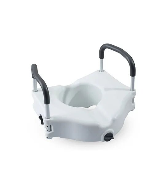 Medacure RTS350-A Raised Toilet Seat with Arms and Lock | 350 lb Weight Capacity - Raised Toilet Seats - Stretchers R Us